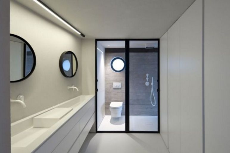 modern beyaz banyo dekorasyon fikirleri