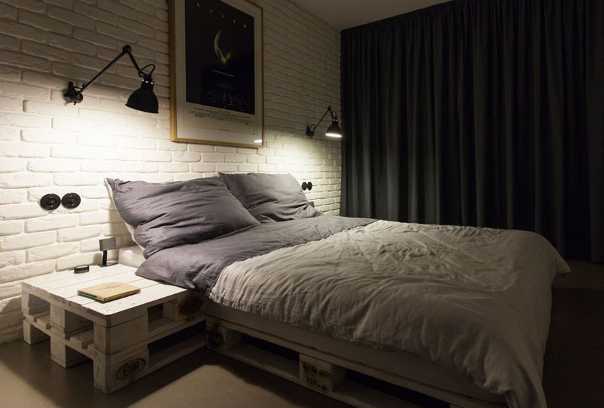 ahşap palet yatak odası dekorasyon fikirleri 2020 Ev dekorasyonu