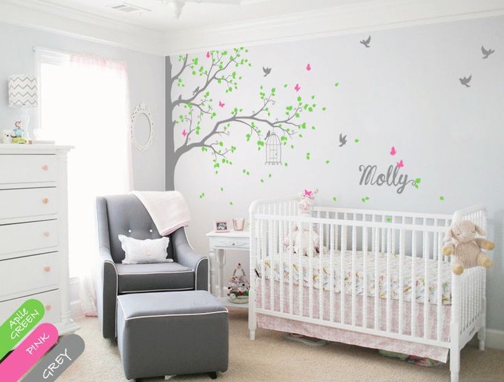 bebek odası duvar boyası