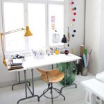 iskandinav stili home ofis dekoru