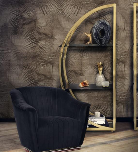 siyah mobilyalar ile salon dekorasyonu 2018