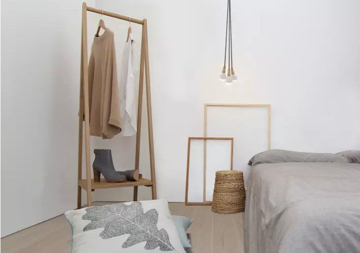 iskandinav yatak odası dekorasyonu 2019