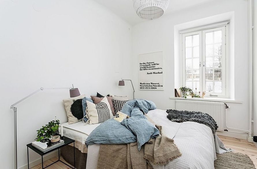 İskandinav yatak odası önerileri 2018 Ev dekorasyonu