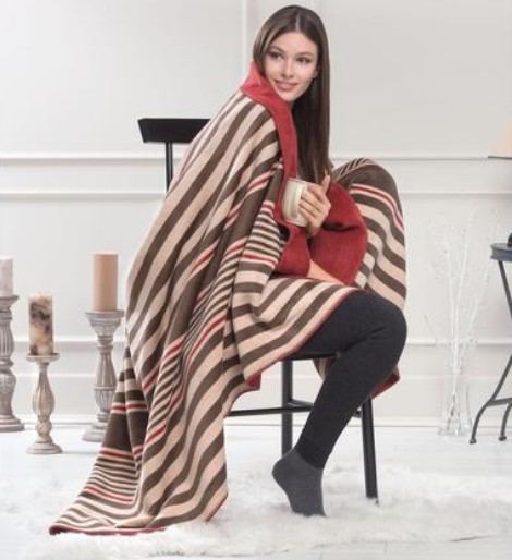 madame coco çizgili battaniye modelleri 2018