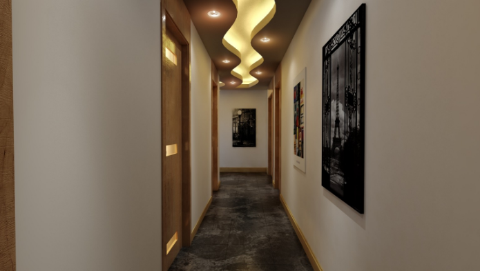 modern koridor aydınlatmaları 2018