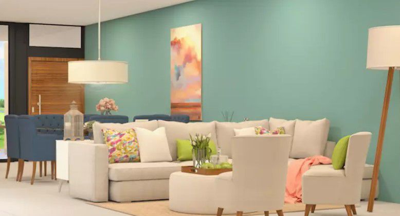 pastel renkli minimalist salon dekorasyonu 2019 2020