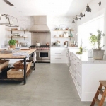 beton yerler ile mutfak dekoru