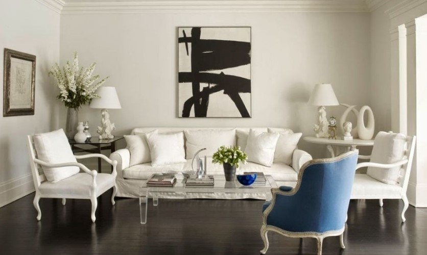 beyaz mobilyalar ile salon dekorasyonu fikirleri 2018