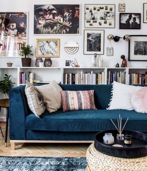 kadife mobilyalar ile ev dekorasyonu fikirleri 2018