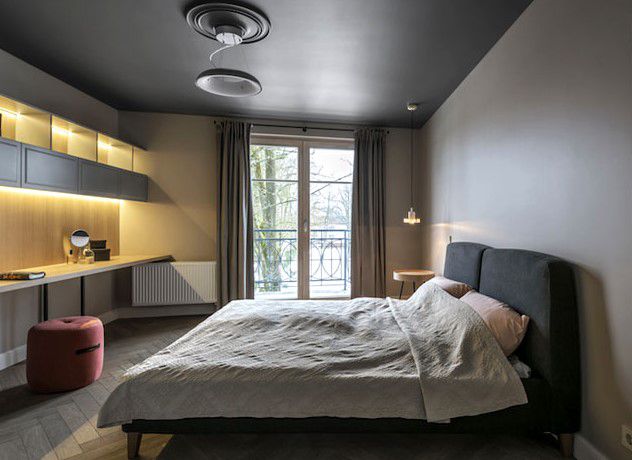 modern klasik karışımı yatak odası dekorasyonu 2018