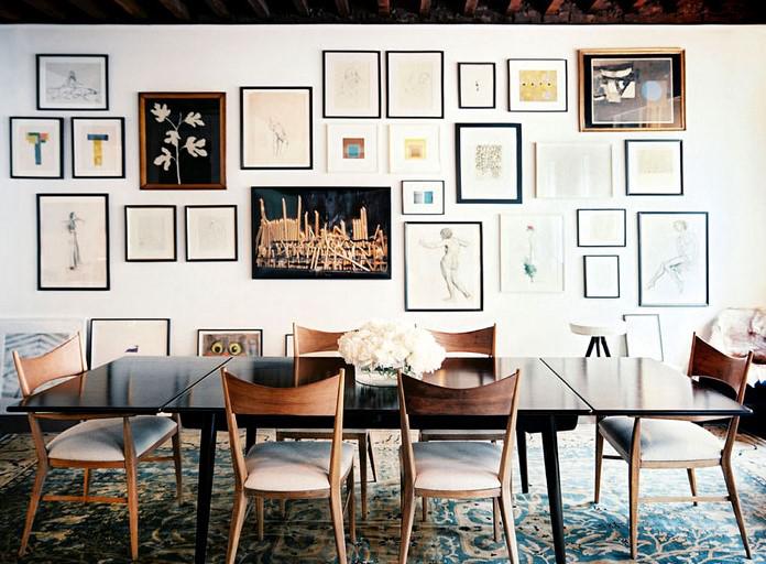yemek odası duvarlarının resim ile dekoru
