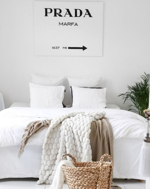 beyaz yatak odaları dekor fikirleri 2018