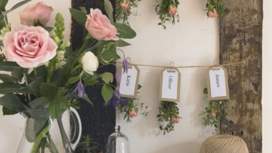 düğün masa süslemeleri 2018 isim kartları