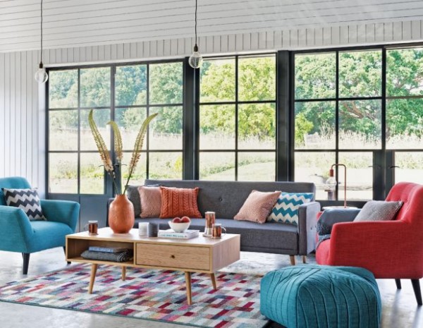 retro tarz ev dekorasyonu mobilya fikirleri 2018 2019