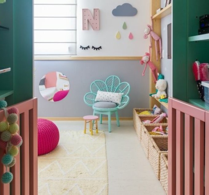 süslü kız bebek odaları 2018