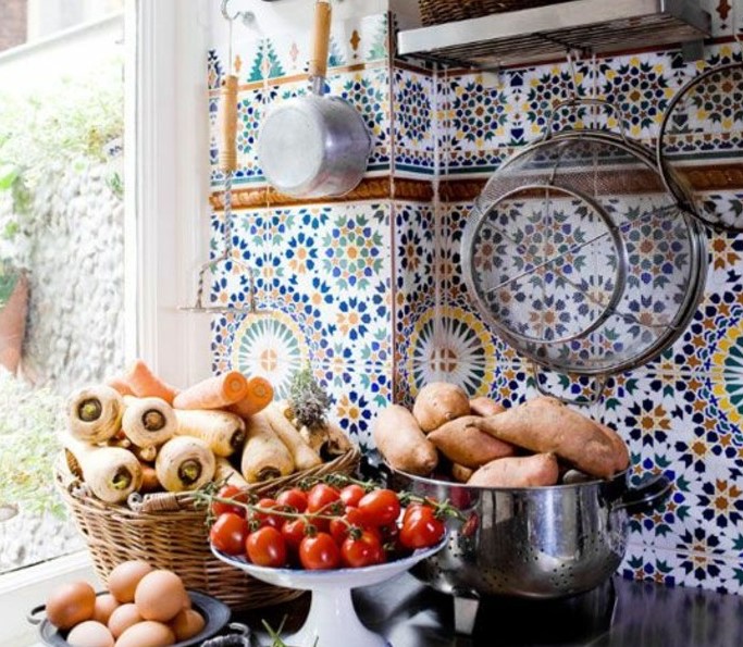 en güzel patchwork mutfak fayansları