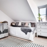 İskandinav temalı bebek odası