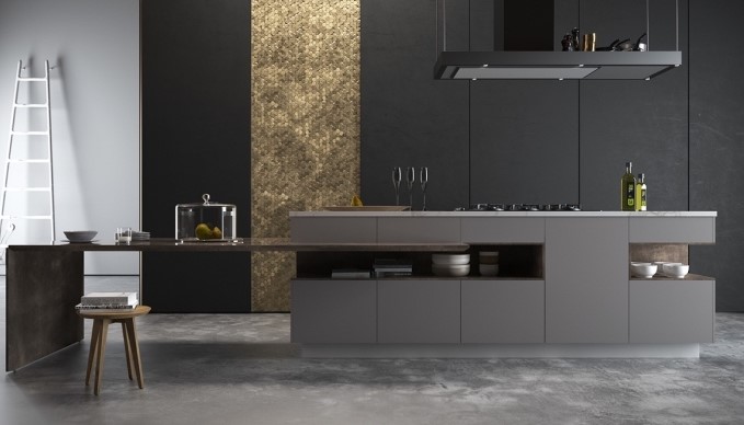 siyah mutfak modelleri 2019
