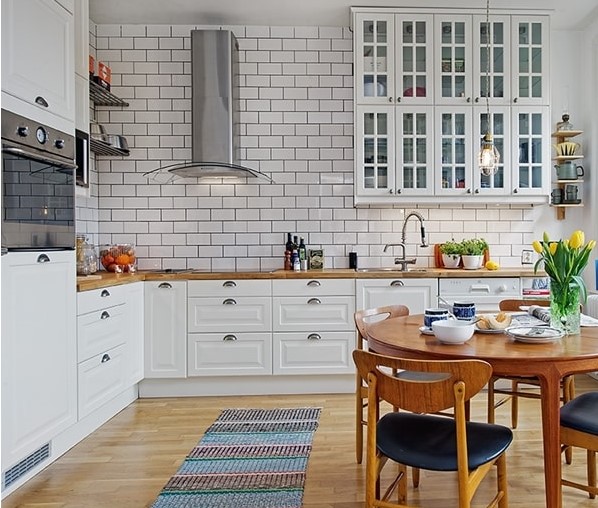 İskandinav tarzı beyaz mutfaklar 2019