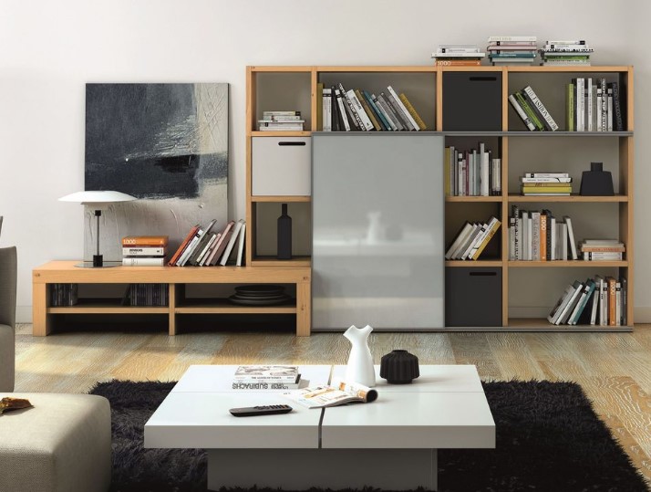 Oturma odası depolama çözümleri tv üniteleri duvara monte raflar kitaplıklar