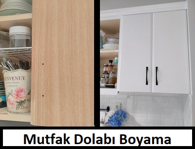 Mutfak Dolabi Boyama Fayans Kalebodur Boyama Beyaz Mucizeler