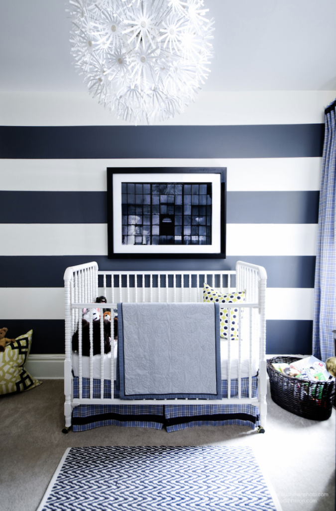 Mavi Temalı Erkek Bebek Odası