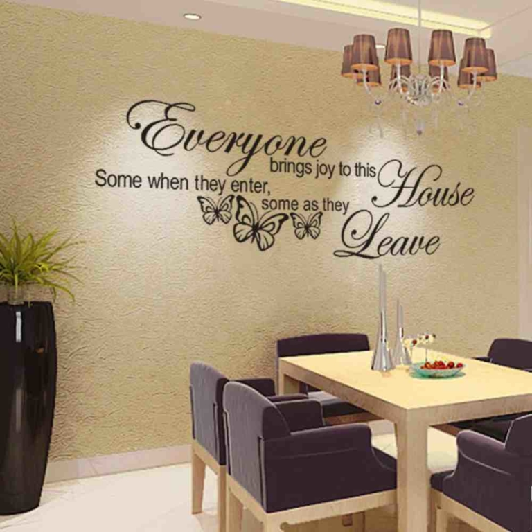 Duvarlarda Yazı Şeklinde Sticker Nasıl Kullanılır Ev dekorasyonu