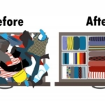 konmari yöntemi ile before after