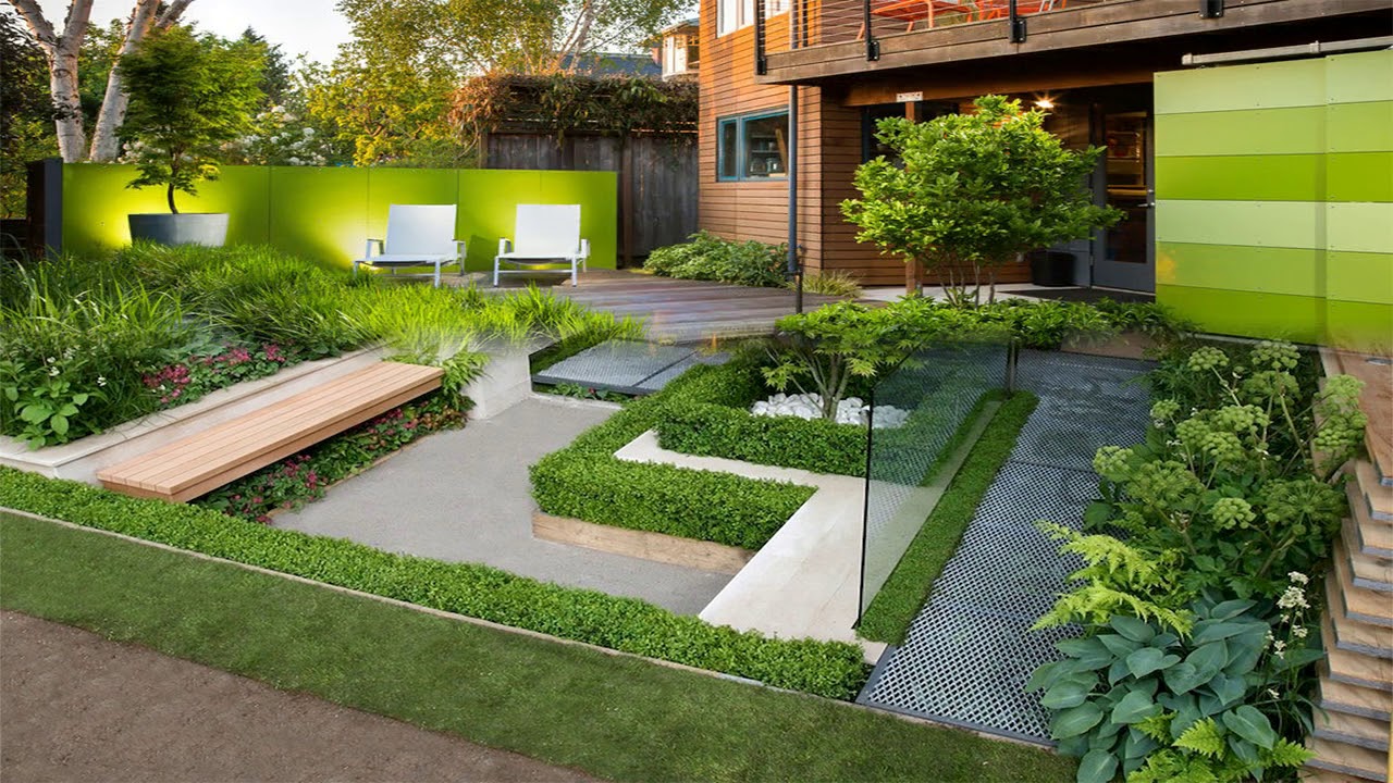 modern bahçe tasarımı