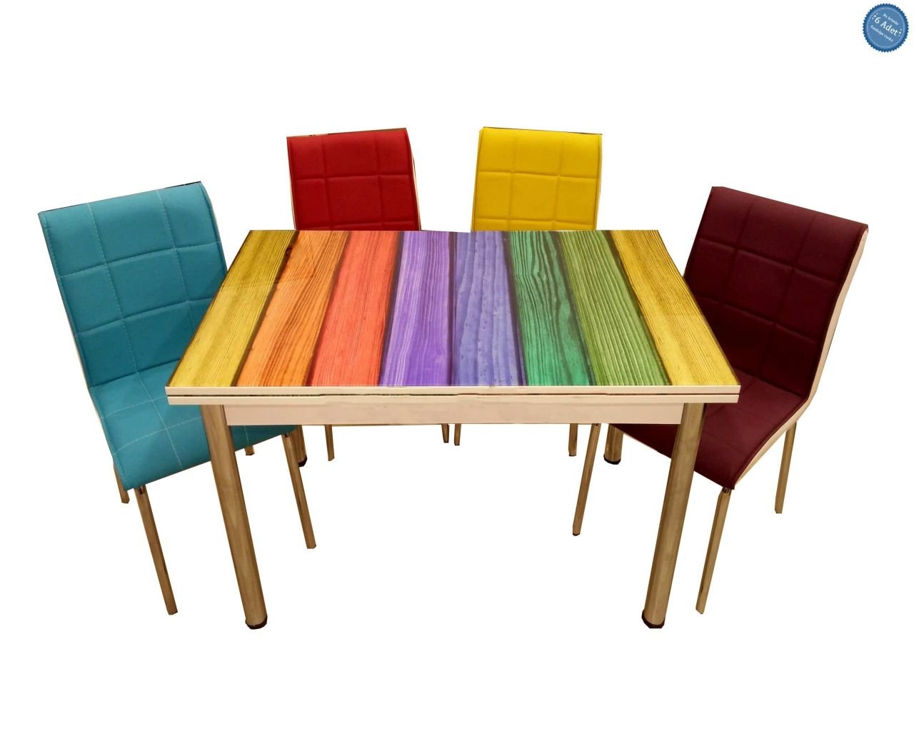 Yemek Masası ve Sandalyelerini Renklendirme