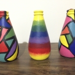 soda şişesinden dekoratif vazo yapımı