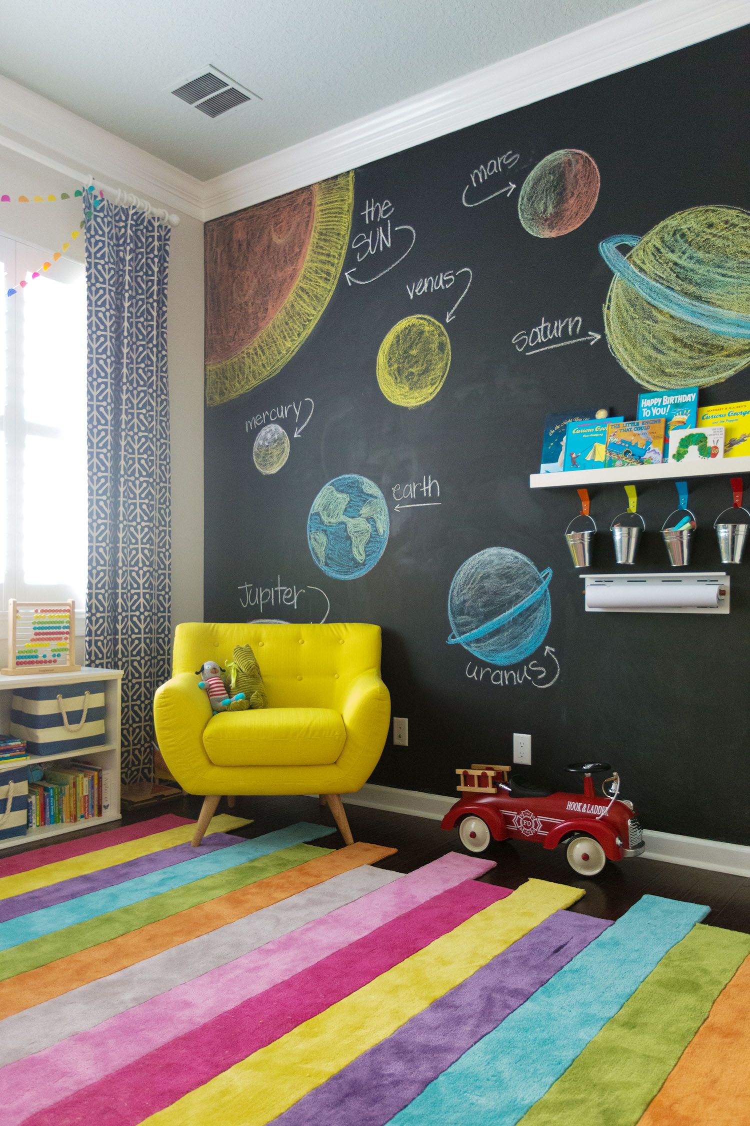 Uzay çocuk odası dekorasyonu