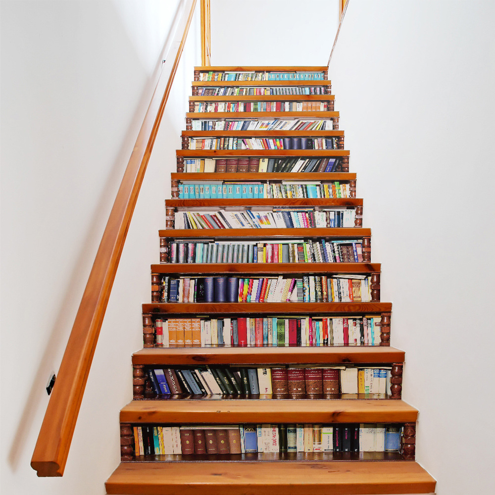 Kitaplık merdiven dekorasyonu