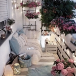 cozy balkon dekorasyonu