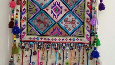 Kilim dokuması duvar süsü