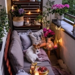 Cozy balkon ve ışıklandırma