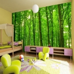 Orman temalı çocuk odası