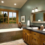 Modern country banyo modeli