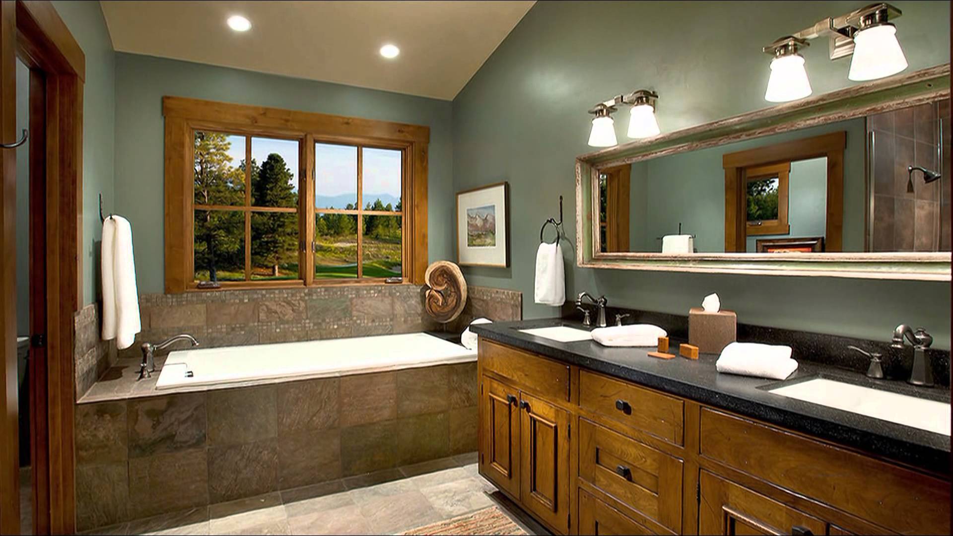 Modern country banyo modeli