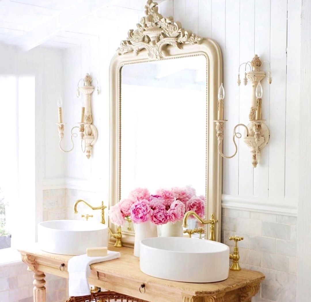 Antika Ahşap Banyo Vanity