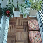 Desenli balkon minderi