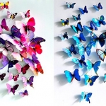 Renkli Kelebekler Duvar Dekoru