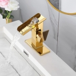 Altın Kaplama Şelale Banyo Bataryası