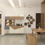 İlginç Oturma ile Modern Yemek Odası Tasarımı